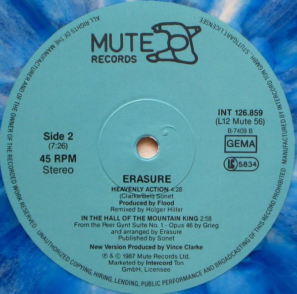 Erasure : It Doesn't Have To Be (Limited Edition Remix) (12", Maxi, Ltd, Blu)