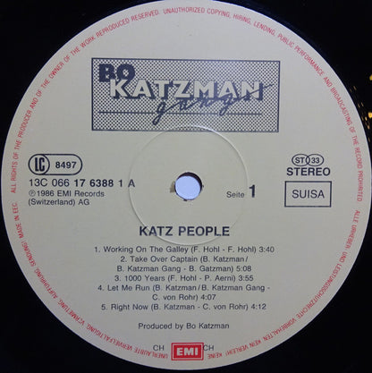 Bo Katzman Gang : Katz People (LP, Album)