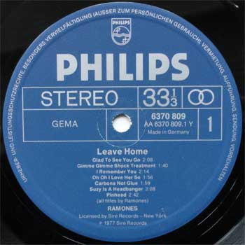 Ramones : Leave Home (LP, Album)