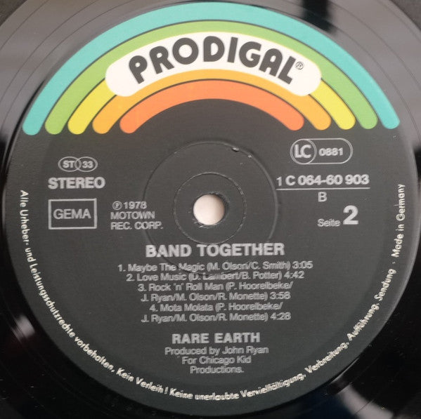 Rare Earth : Band Together (LP, Album)