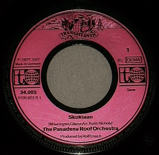 The Pasadena Roof Orchestra : Skokiaan (7")