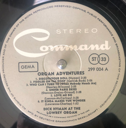 Dick Hyman : Organ Adventures (LP, Album)