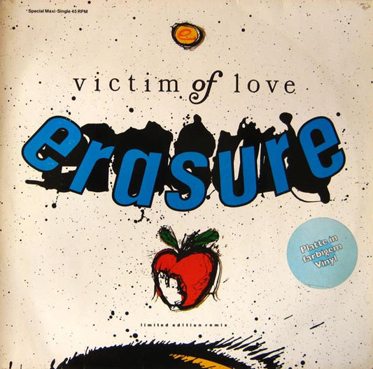 Erasure : Victim Of Love (Limited Edition Remix) (12", Maxi, Ltd, Blu)