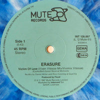 Erasure : Victim Of Love (Limited Edition Remix) (12", Maxi, Ltd, Blu)