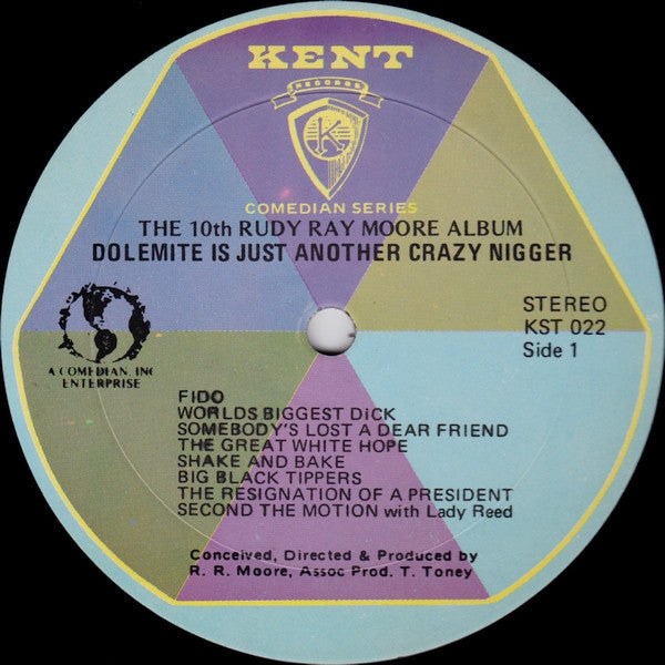 Rudy Ray Moore : The 10th Rudy Ray Moore Album - Dolemite Is Another Crazy Nigger (LP, Album)