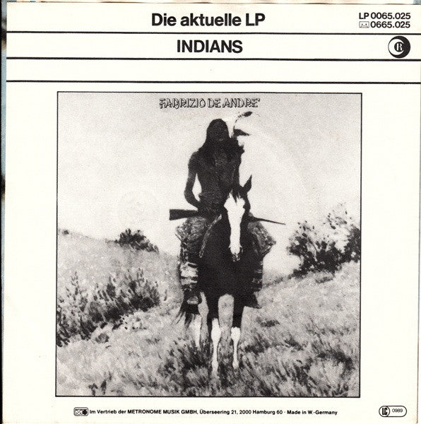 Fabrizio De André : Fiume Sand Creek (7", Single)