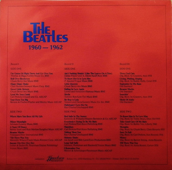 The Beatles : 1960 - 1962 (3xLP, Comp)