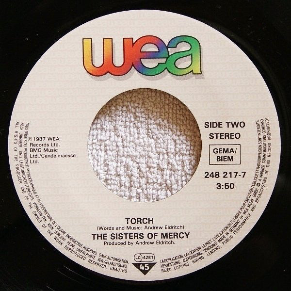 The Sisters Of Mercy : This Corrosion (7", Single)