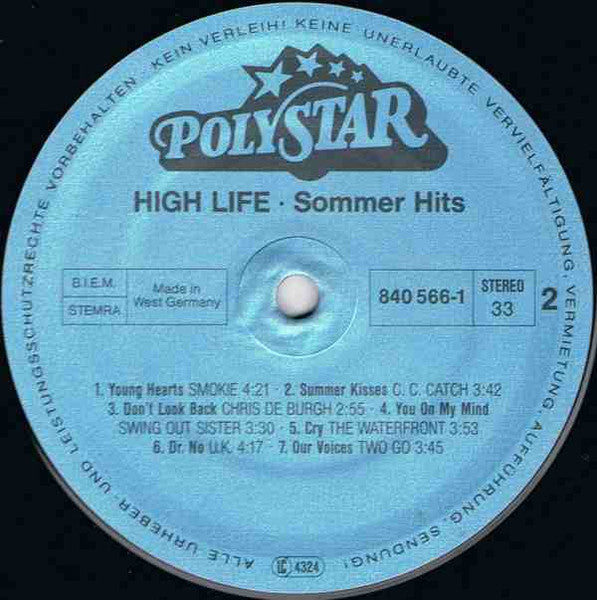 Various : High Life Sommer Hits (2xLP, Comp)