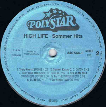 Various : High Life Sommer Hits (2xLP, Comp)