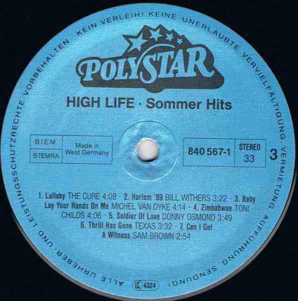 Various : High Life Sommer Hits (2xLP, Comp)