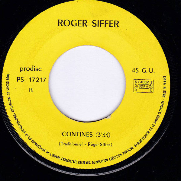 Roger Siffer : Roger Siffer (7")
