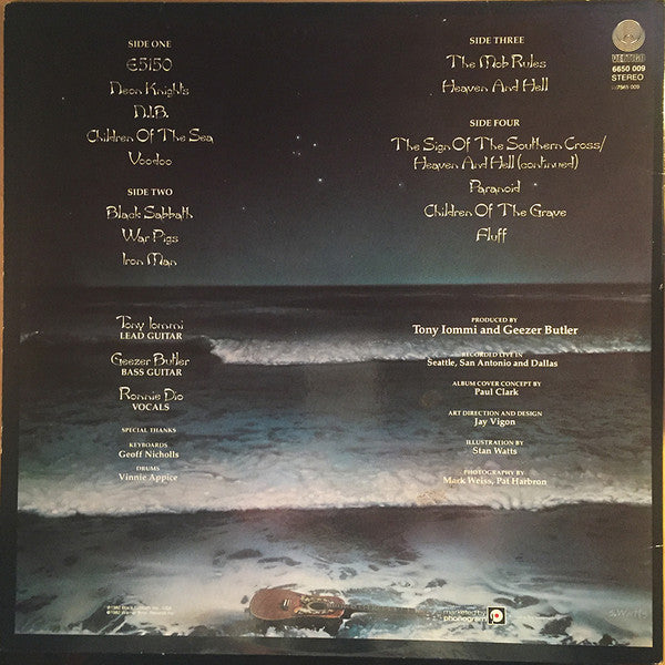 Black Sabbath : Live Evil (2xLP, Album, Gat)