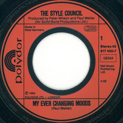 The Style Council : My Ever Changing Moods (7", Single)