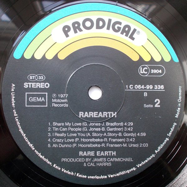 Rare Earth : Rarearth (LP, Album)