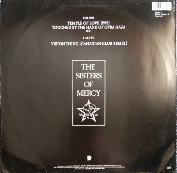 The Sisters Of Mercy : Temple Of Love (1992) (12", Single)