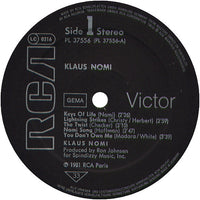 Klaus Nomi : Klaus Nomi (LP, Album, Bla)