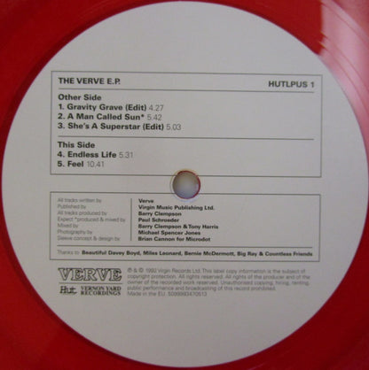 Verve* : The Verve E.P. (12", EP, RSD, Comp, Ltd, Red)