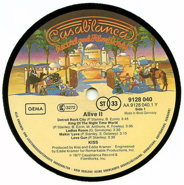 Kiss : Alive II (2xLP, Album, RE, Gat)
