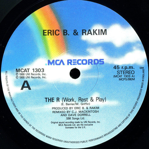 Eric B. & Rakim : The R (Work, Rest & Play) (12")
