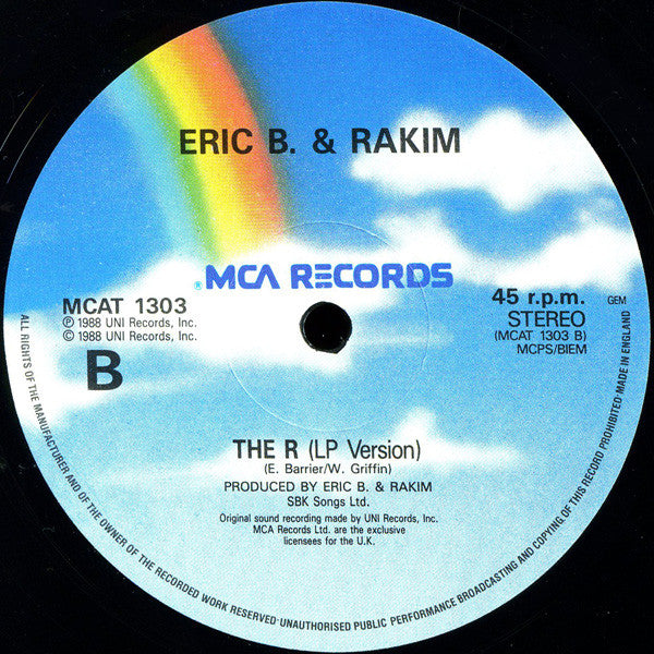 Eric B. & Rakim : The R (Work, Rest & Play) (12")