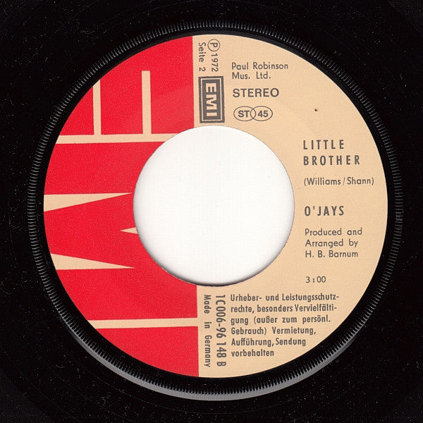 The O'Jays : Peace (7", Single)