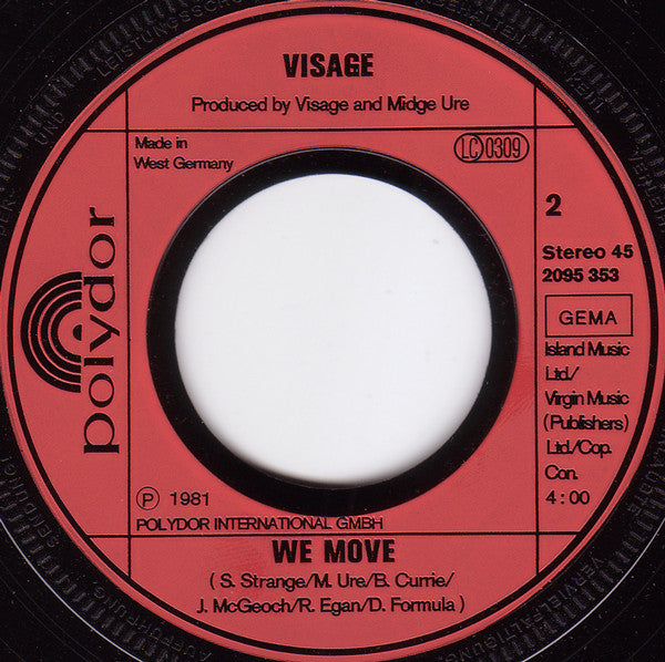 Visage : Mind Of A Toy (7", Single)