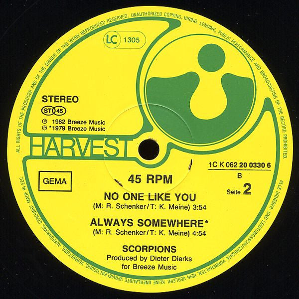 Scorpions : Still Loving You (12", Maxi)