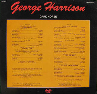 George Harrison : Dark Horse (LP, Album, RE)