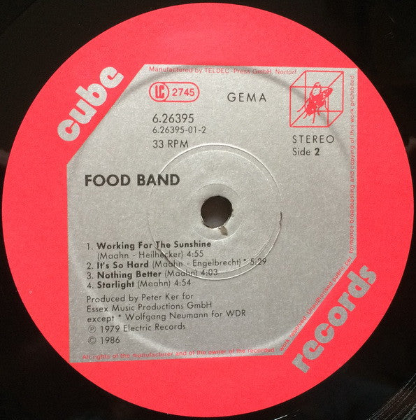 Food Band : Food Band (LP, Album, RE, RM)