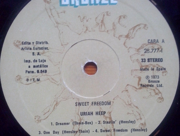 Uriah Heep : Sweet Freedom (LP, Album, RE)