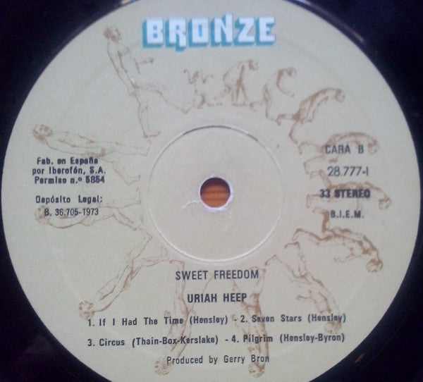 Uriah Heep : Sweet Freedom (LP, Album, RE)