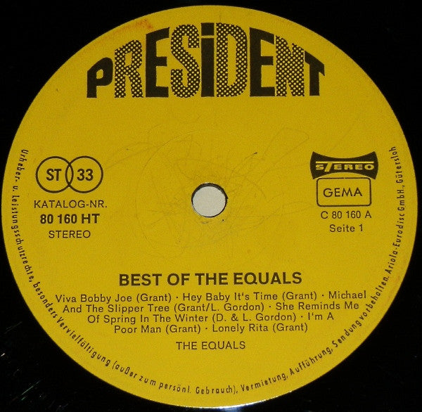 The Equals : Best Of The Equals (LP, Comp)