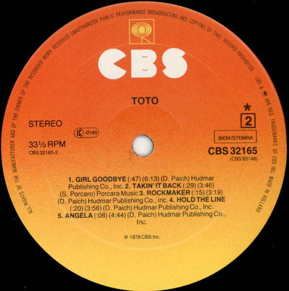 Toto : Toto (LP, Album, RE)