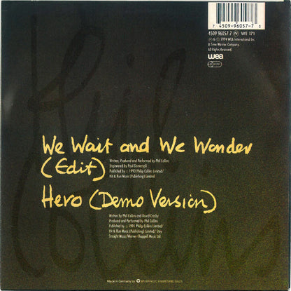 Phil Collins : We Wait And We Wonder (7", Single)