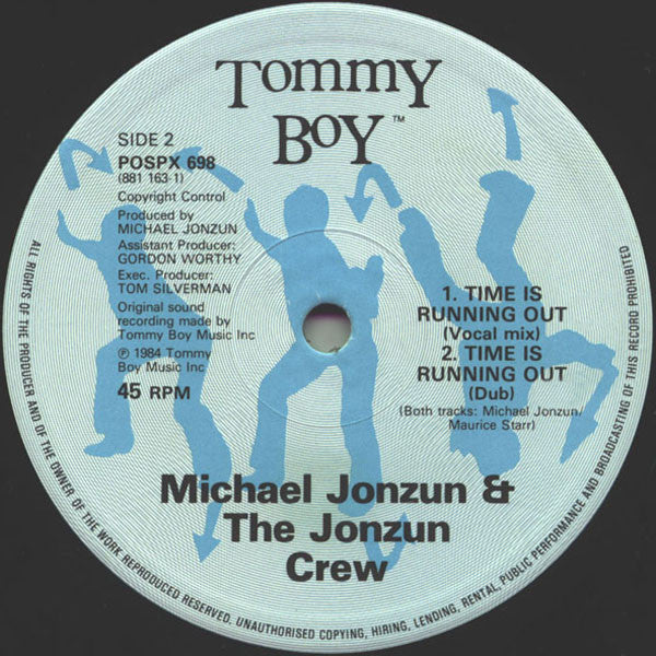 The Jonzun Crew Featuring Michael Jonzun : Time Is Running Out (12")