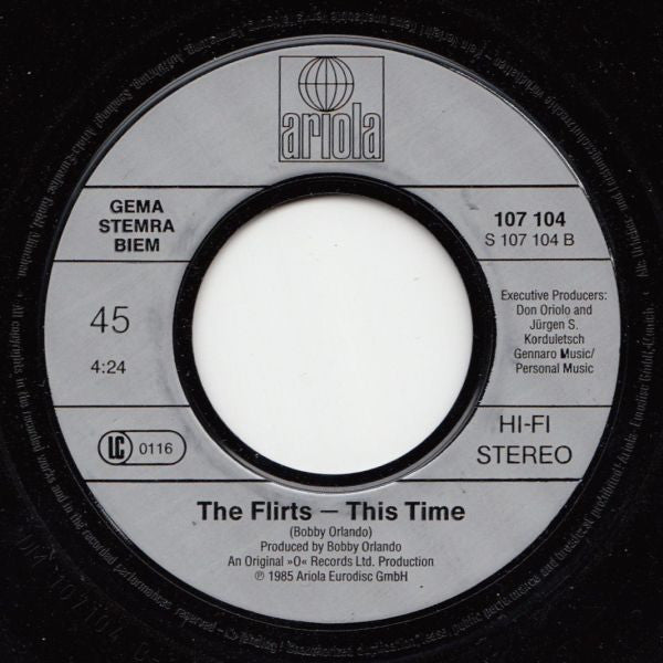 The Flirts : Helpless (You Took My Love) (7", Single)