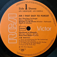 Jim Reeves : Am I That Easy To Forget (LP, Album)
