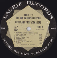 Gerry & The Pacemakers : Don't Let The Sun Catch You Crying (LP, Album)