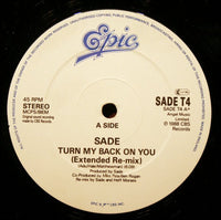 Sade : Turn My Back On You (12")