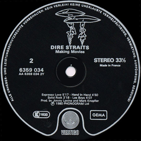 Dire Straits : Making Movies (LP, Album, Bla)