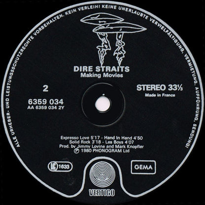 Dire Straits : Making Movies (LP, Album, Bla)