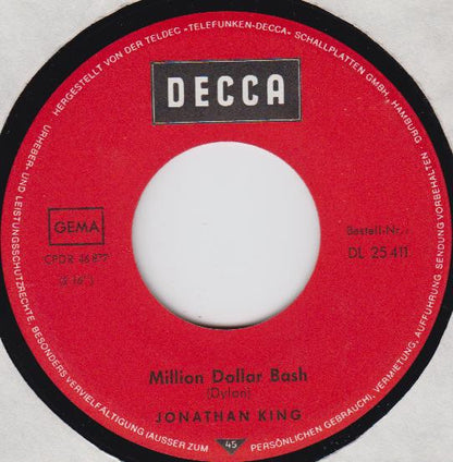 Jonathan King : Million Dollar Bash (7", Single)