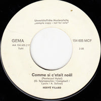 Hervé Vilard : L'Avion De Nulle Part (7", Single, Promo)