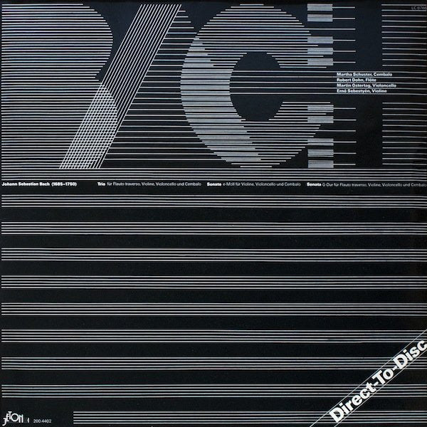 Johann Sebastian Bach - Martha Schuster, Robert Dohn, Martin Ostertag, Ernö Sebestyen : Johann Sebastian Bach (LP, Album, Ltd, Dir)