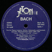 Bach* - Martha Schuster, Robert Dohn, Martin Ostertag, Ernö Sebestyén* : Johann Sebastian Bach (LP, Album, Ltd, Dir)