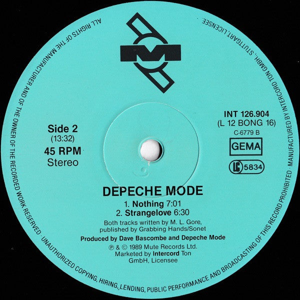 Depeche Mode : Remixes Of Everything Counts, Nothing And Strangelove (12", Maxi, Ltd)