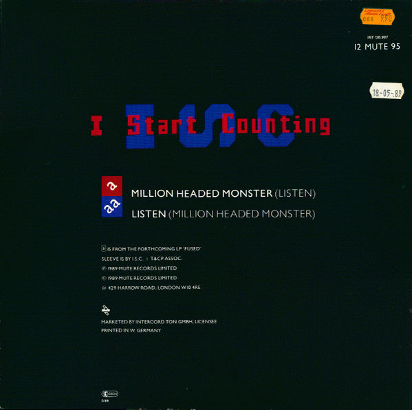 I Start Counting : Million Headed Monster (12", Maxi)