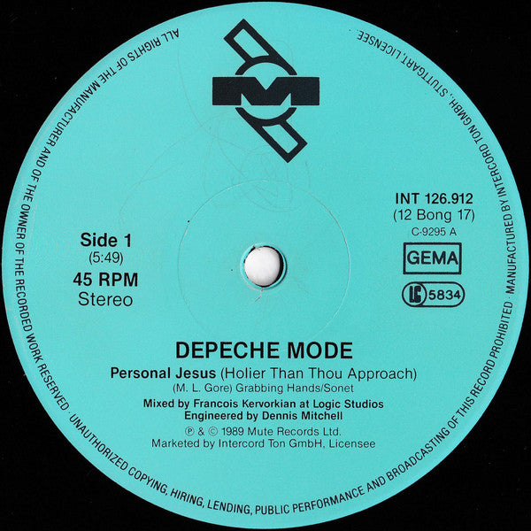 Depeche Mode : Personal Jesus (12", Maxi)