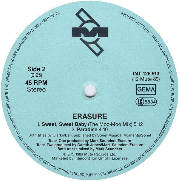 Erasure : Drama! (12", Maxi)